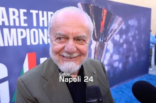 De Laurentiis rientra in Italia nella settimana dell'annuncio di Allegri: ecco dove sarà presentato