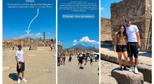 Giocatore del Corinthians visita Pompei: "Esperienza incredibile"