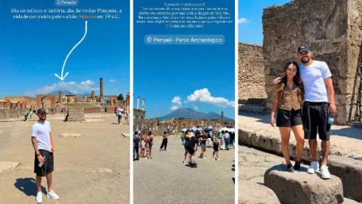 Giocatore del Corinthians visita Pompei: "Esperienza incredibile"