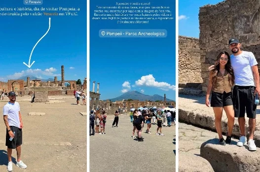 Giocatore del Corinthians visita Pompei: "Esperienza incredibile"