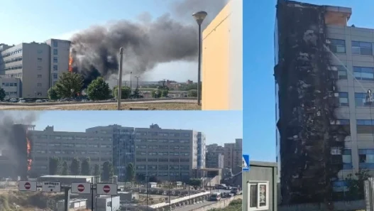 Terribile incendio all'Ospedale del Mare di Napoli: la ricostruzione | FOTO