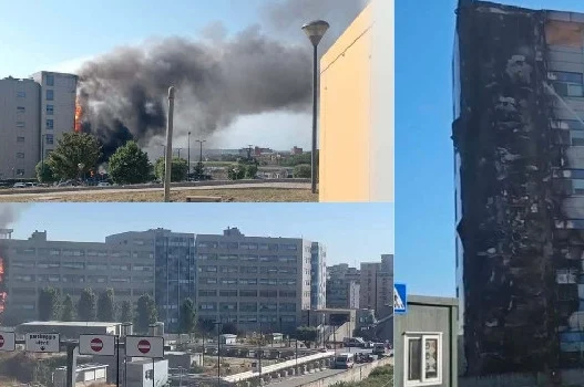 Terribile incendio all'Ospedale del Mare di Napoli: la ricostruzione | FOTO