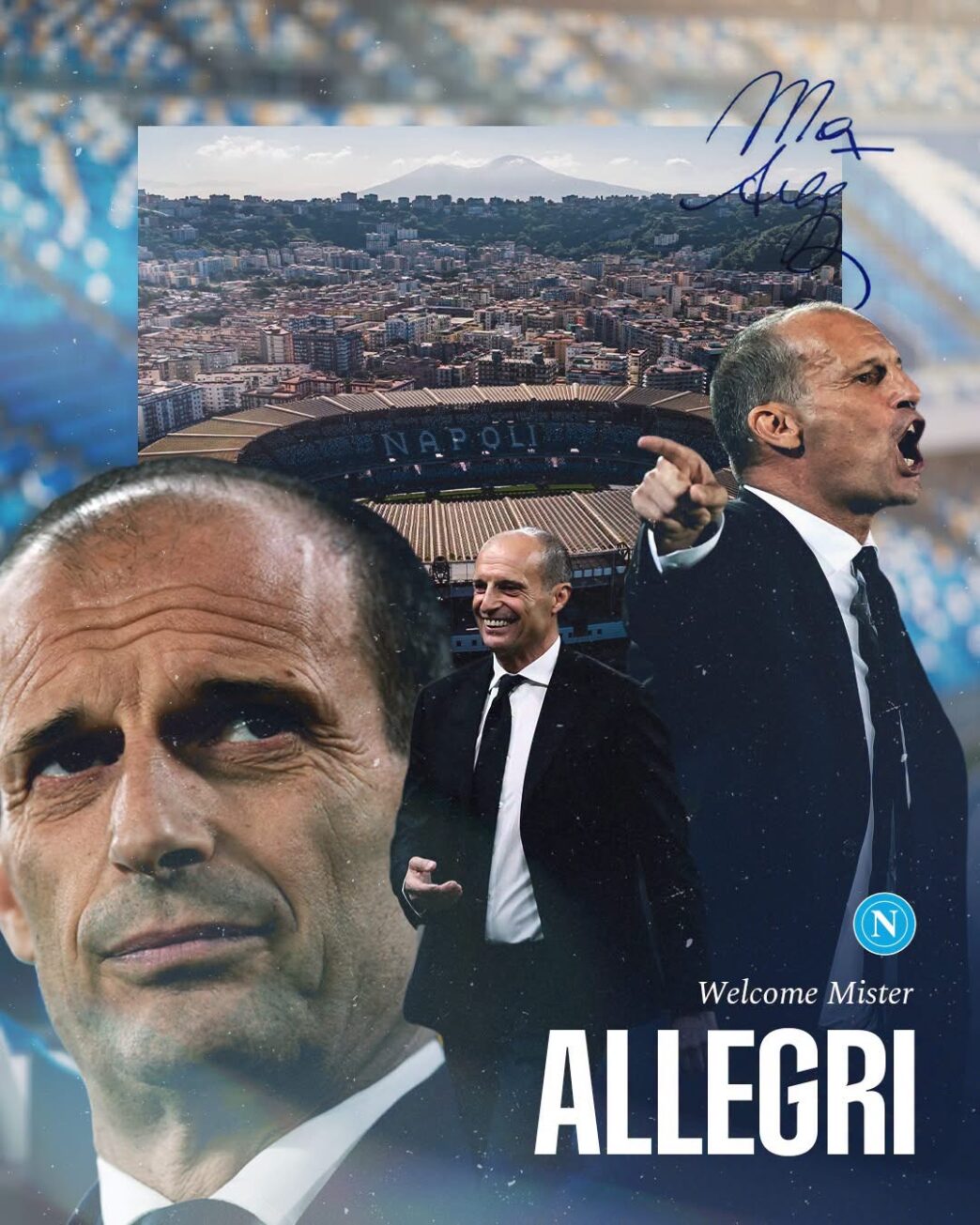 Allegri nuovo allenatore Napoli: contratto fino al 2029