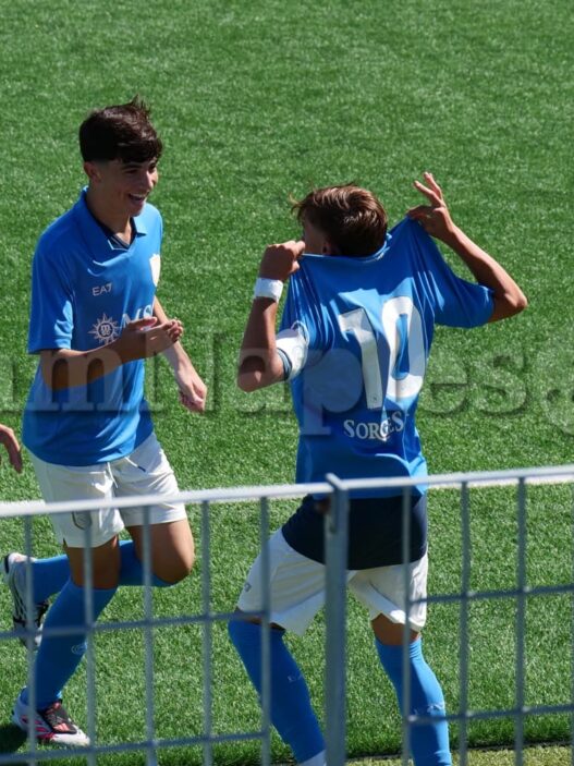 Under 15: Napoli a punteggio pieno con Roma e Lazio