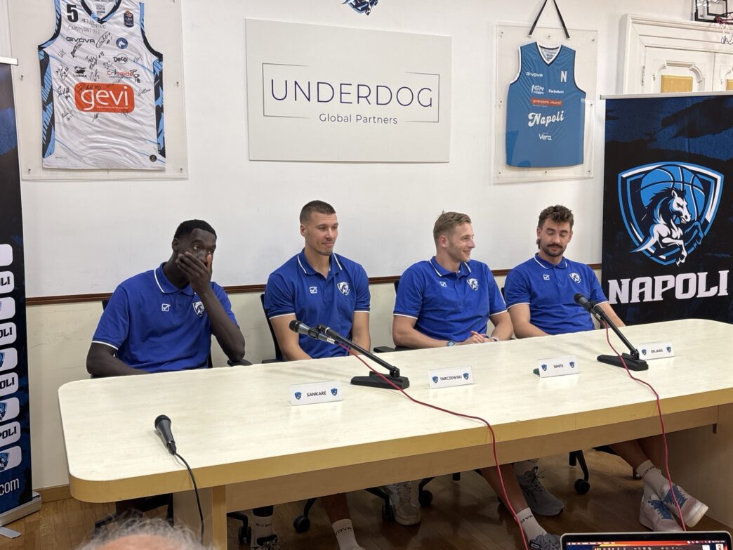 Napoli Basketball: Sankare, Seljaas, White e Tarczewski si presentano