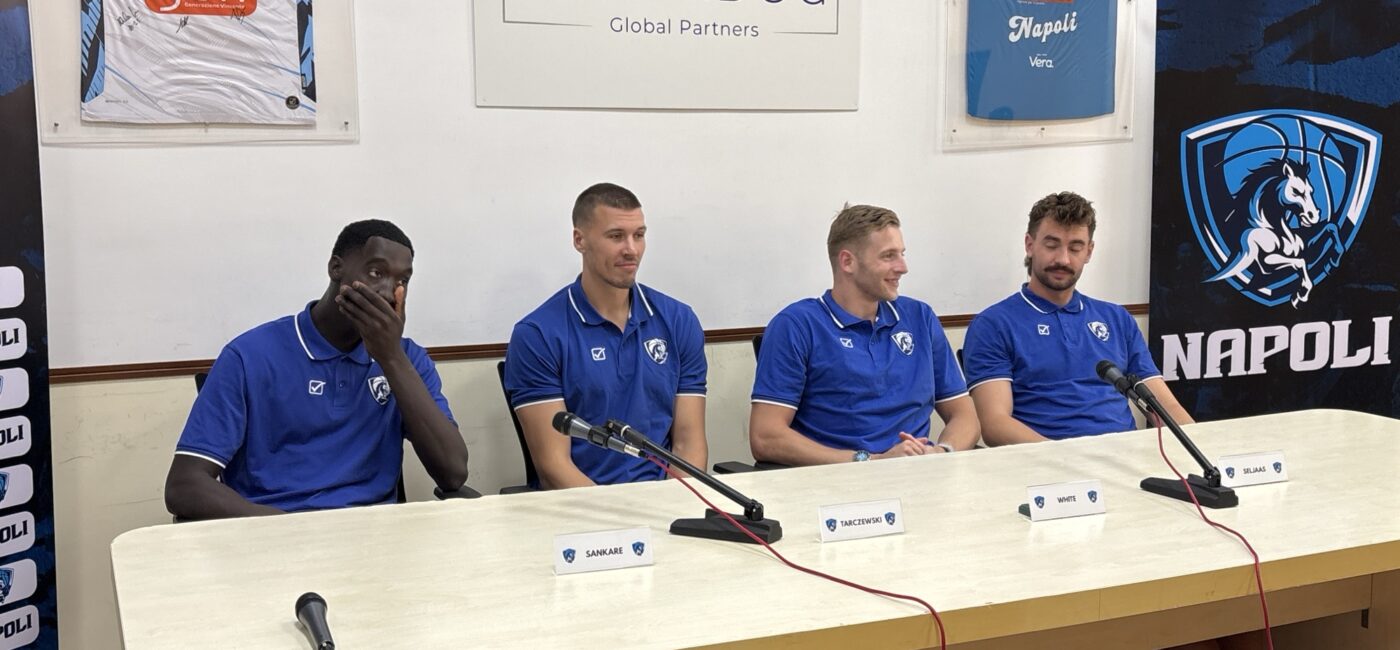 Napoli Basketball: Sankare, Seljaas, White e Tarczewski si presentano