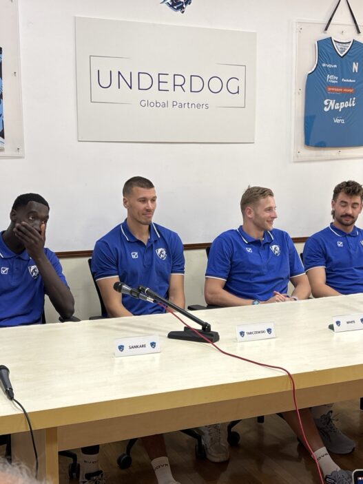 Napoli Basketball: Sankare, Seljaas, White e Tarczewski si presentano