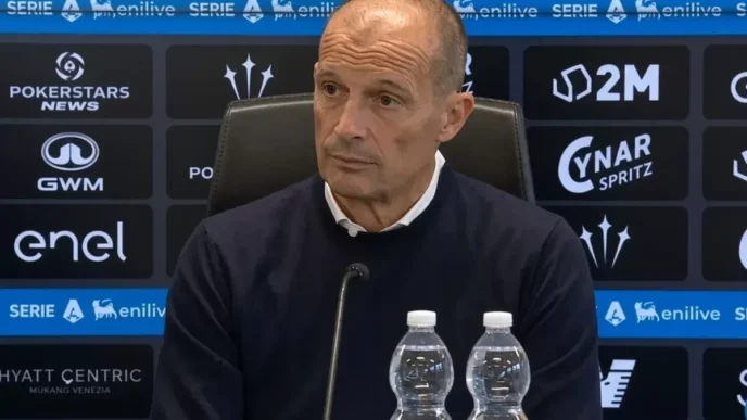 Napoli-Roma: Allegri in conferenza stampa domani alle 12:30