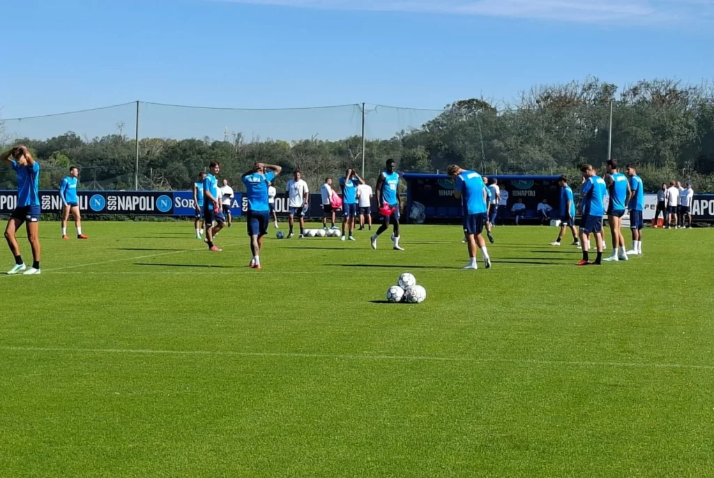 Napoli: Allegri e Manna presenti all'allenamento