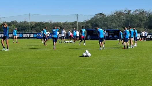 Napoli: Allegri e Manna presenti all'allenamento